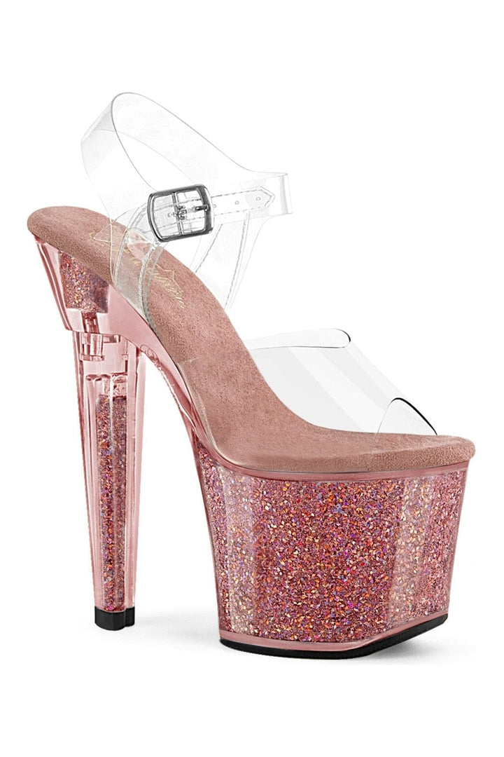 Pleaser Clear Sandals Platform Stripper Shoes | Buy at Sexyshoes.com