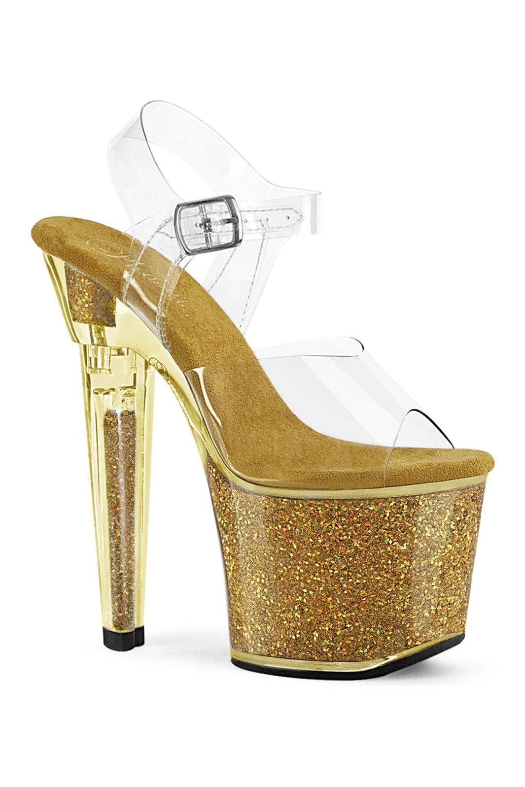 Pleaser Clear Sandals Platform Stripper Shoes | Buy at Sexyshoes.com