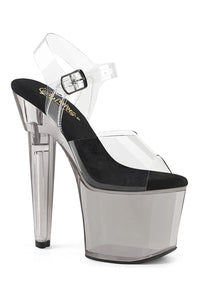 Pleaser LOVESICK-708T Clear Vinyl Sandal in Clear Vinyl from SexyShoes.com