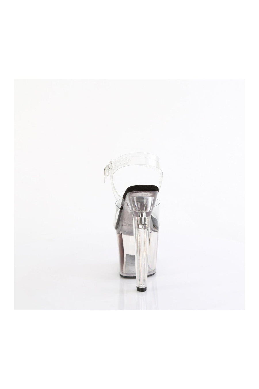 Pleaser LOVESICK-708T Clear Vinyl Sandal in Clear Vinyl