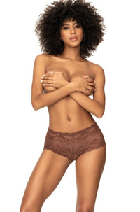 Mapale Lace Boyshort in Brown  from SexyShoes.com