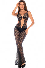 Lace Jumpsuit with Adjustable Straps