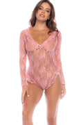 Lace Romper with Heart Cut-Out