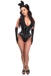 Daisy Corsets Lavish 4 PC Festival Bunny Corset Costume in Black  from SexyShoes.com