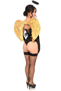 Daisy Corsets Lavish 4 PC Golden Angel Corset Costume in Gold 