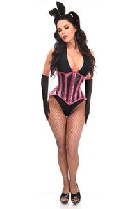 Daisy Corsets Lavish 4 PC Pink Festival Bunny Corset Costume in Pink  from SexyShoes.com