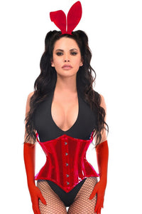Daisy Corsets Lavish 4 PC Red Festival Bunny Corset Costume in Red 