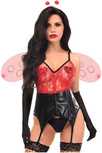 Daisy Corsets Lavish 4 PC Sexy Ladybug Lingerie Costume in Multi 