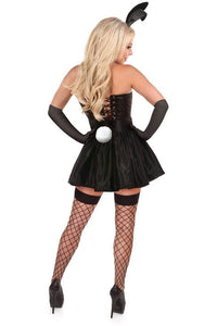 Daisy Corsets Lavish 5 PC Flirty Black Bunny Corset Costume in Black 