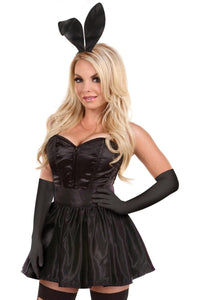 Daisy Corsets Lavish 5 PC Flirty Black Bunny Corset Costume in Black 
