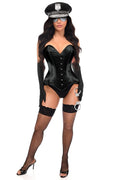 Lavish 5 PC Under Arrest Cop Police Corset Costume