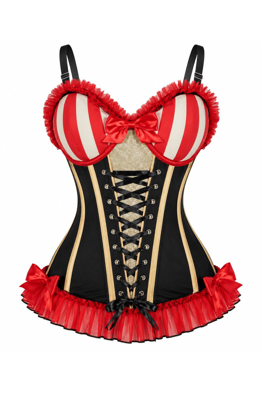 Lavish Circus Ringmaster Sweetheart Bustier Corset