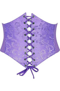 Lavish Lavender Brocade Corset Belt Cincher