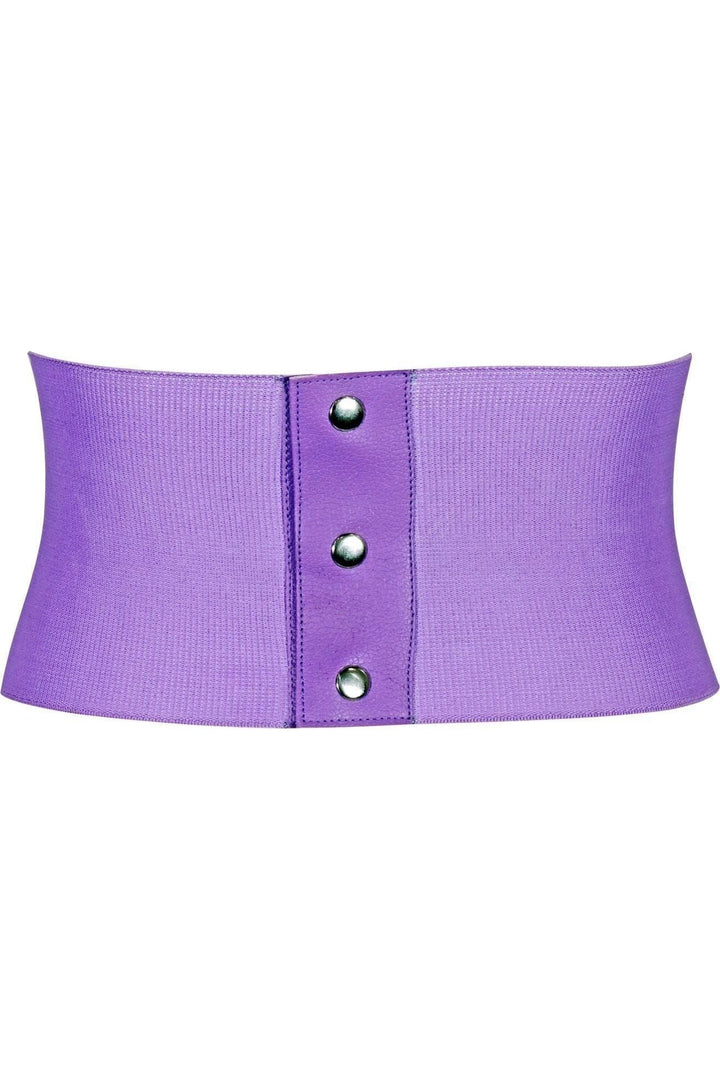 Lavish Lavender Brocade Corset Belt Cincher