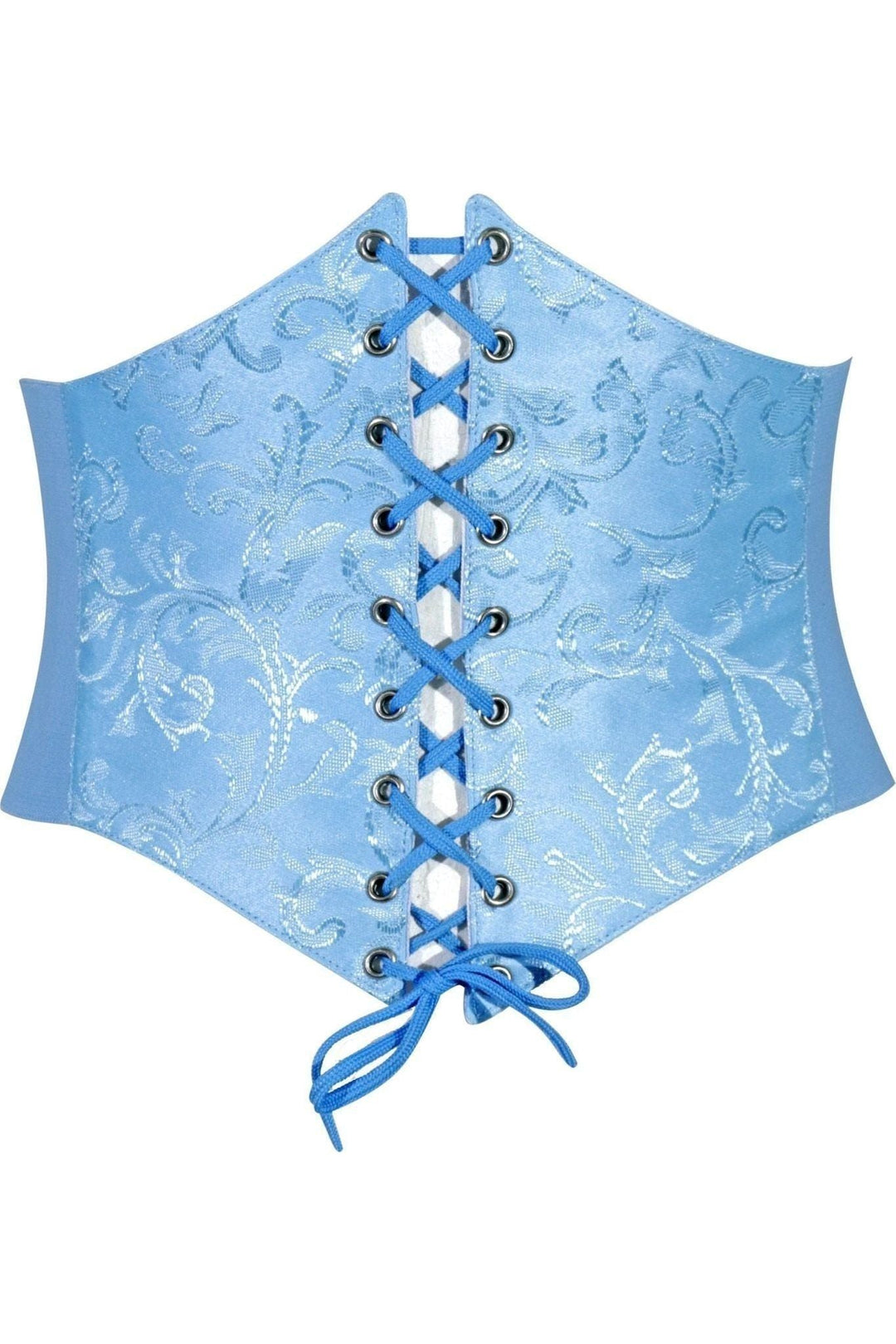Daisy Corsets Lavish Lt Blue Brocade Corset Belt Cincher in Blue  from SexyShoes.com