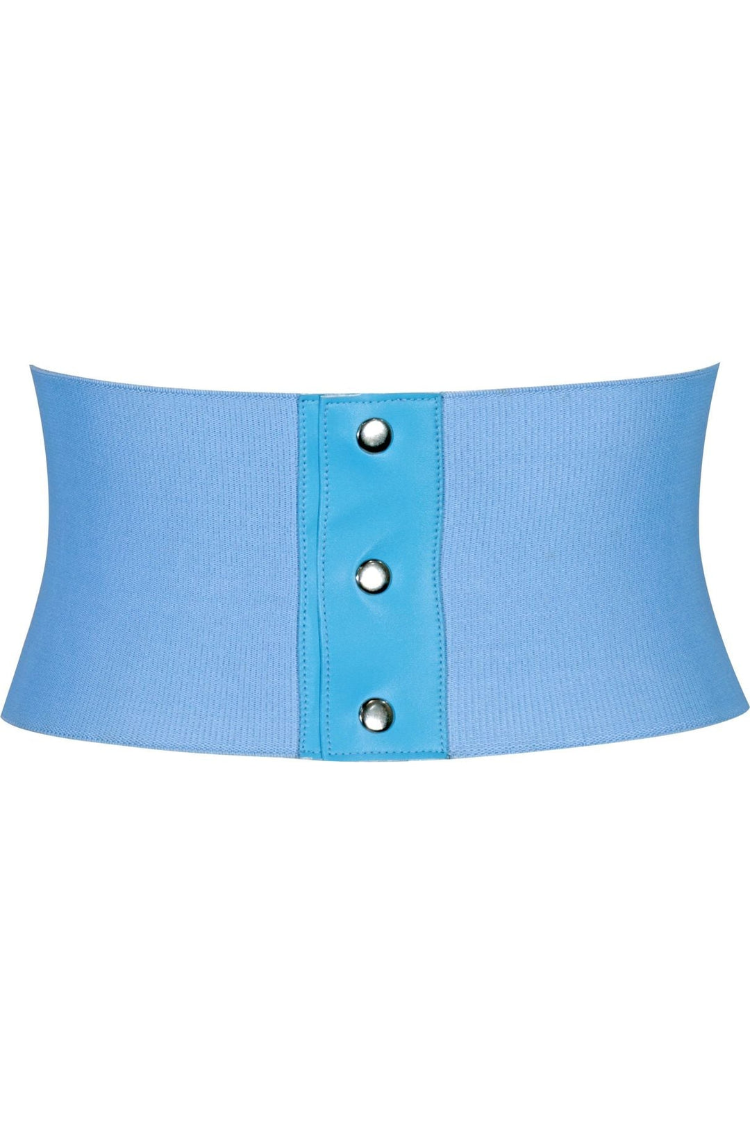 Lavish Lt Blue Brocade Corset Belt Cincher