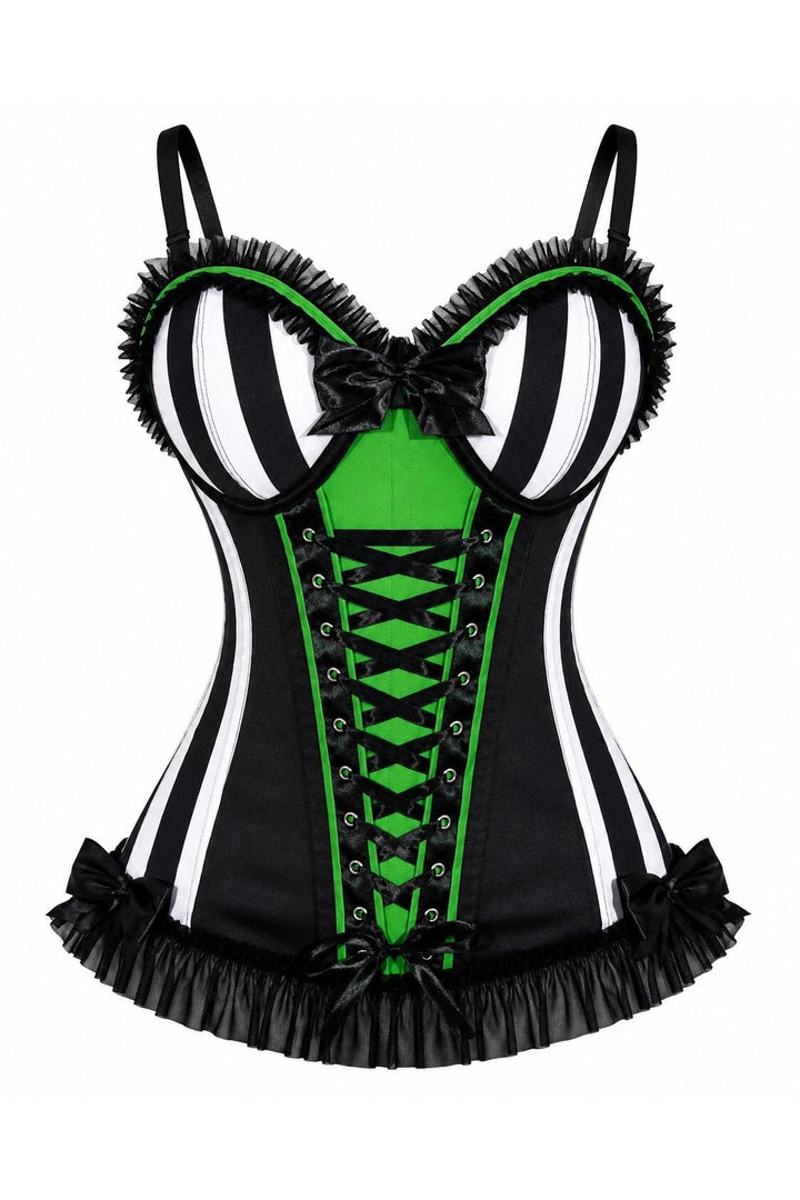 Lavish Mad Tea Party Corset Bustier with Underwire Cups