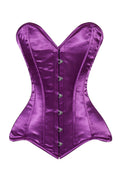 Lavish Magenta Overbust Corset Sweetheart Neckline Busk Closure