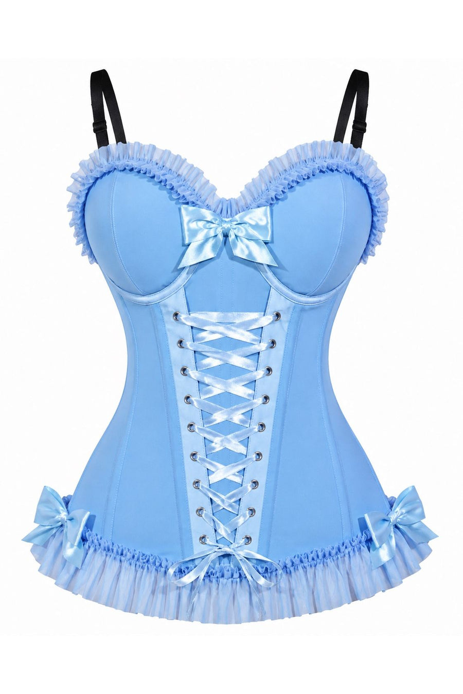 Lavish Midnight Princess Corset Bustier with Underwire Cups