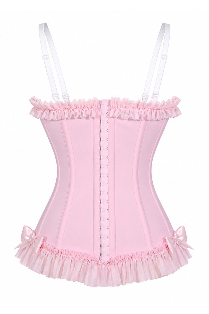 Lavish Royal Peach Princess Corset with Underwire Cups