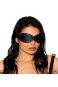 Leather Blindfold with Studded Detailing