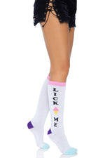 Lick Me Knee High Socks