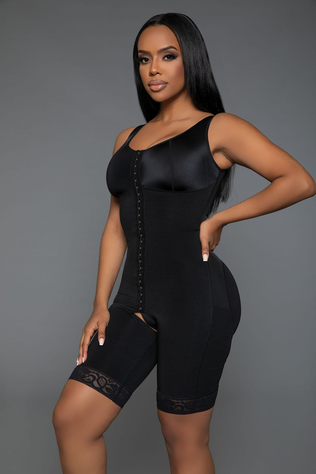 BeWicked Little Secret Butt Lifting Tummy Control Bodyshaper Shorts in black 
