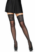Lycra Sheer Thi Highs W/5""Silicone Lace Top