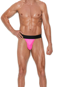 Elegant Moments MENS ELASTIC WAIST THONG in Neon  from SexyShoes.com