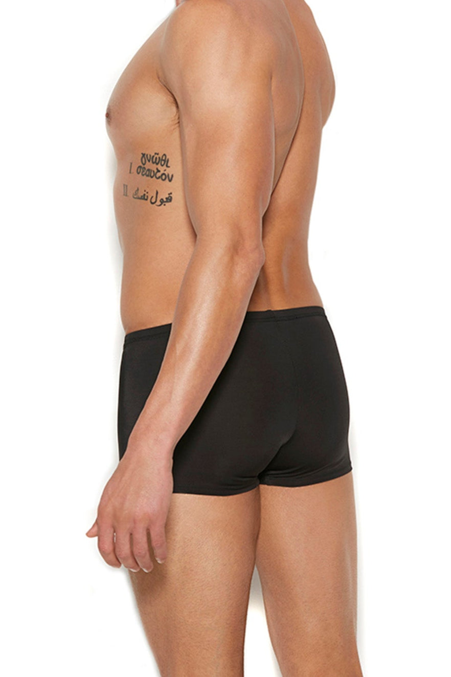Elegant Moments MEN'S LYCRA BOXER BRIEF in Black 