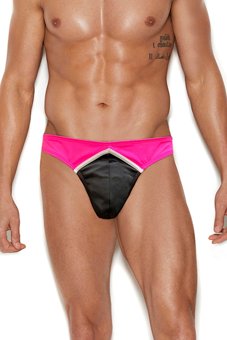 Elegant Moments MEN'S LYCRA THONG in Neon  from SexyShoes.com