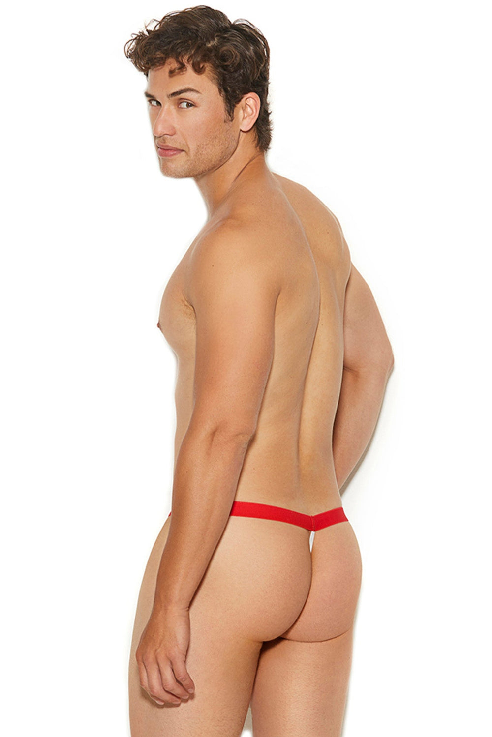MEN'S MESH STRIPPED G-STRING POUCH-Mens Bottoms-SEXYSHOES.COM