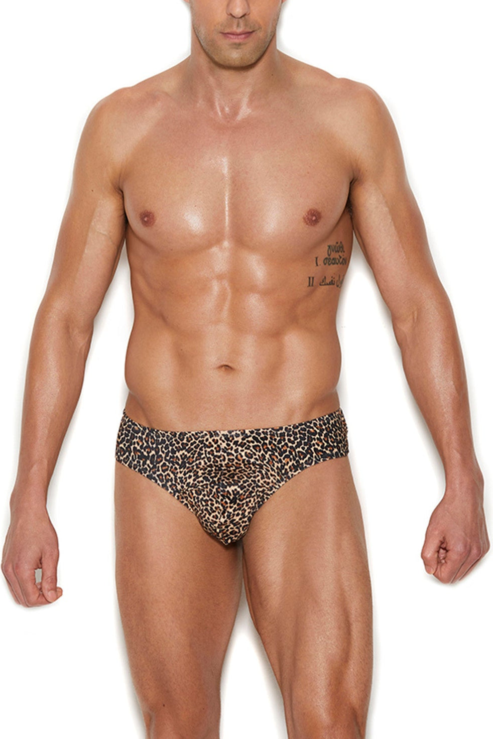 Elegant Moments MEN'S THONG BACK BRIEF in Animal  from SexyShoes.com