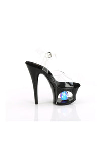 Pleaser MOON-708DIA Clear Vinyl Sandal in Clear Vinyl
