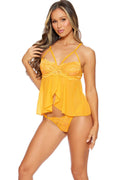 Mango Cami Babydoll W/Panty Set