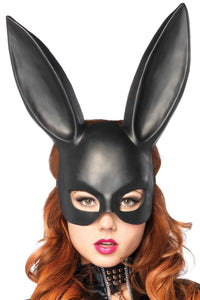 Leg Avenue Masquerade Bondage Bunny Rabbit Mask in Black  from SexyShoes.com