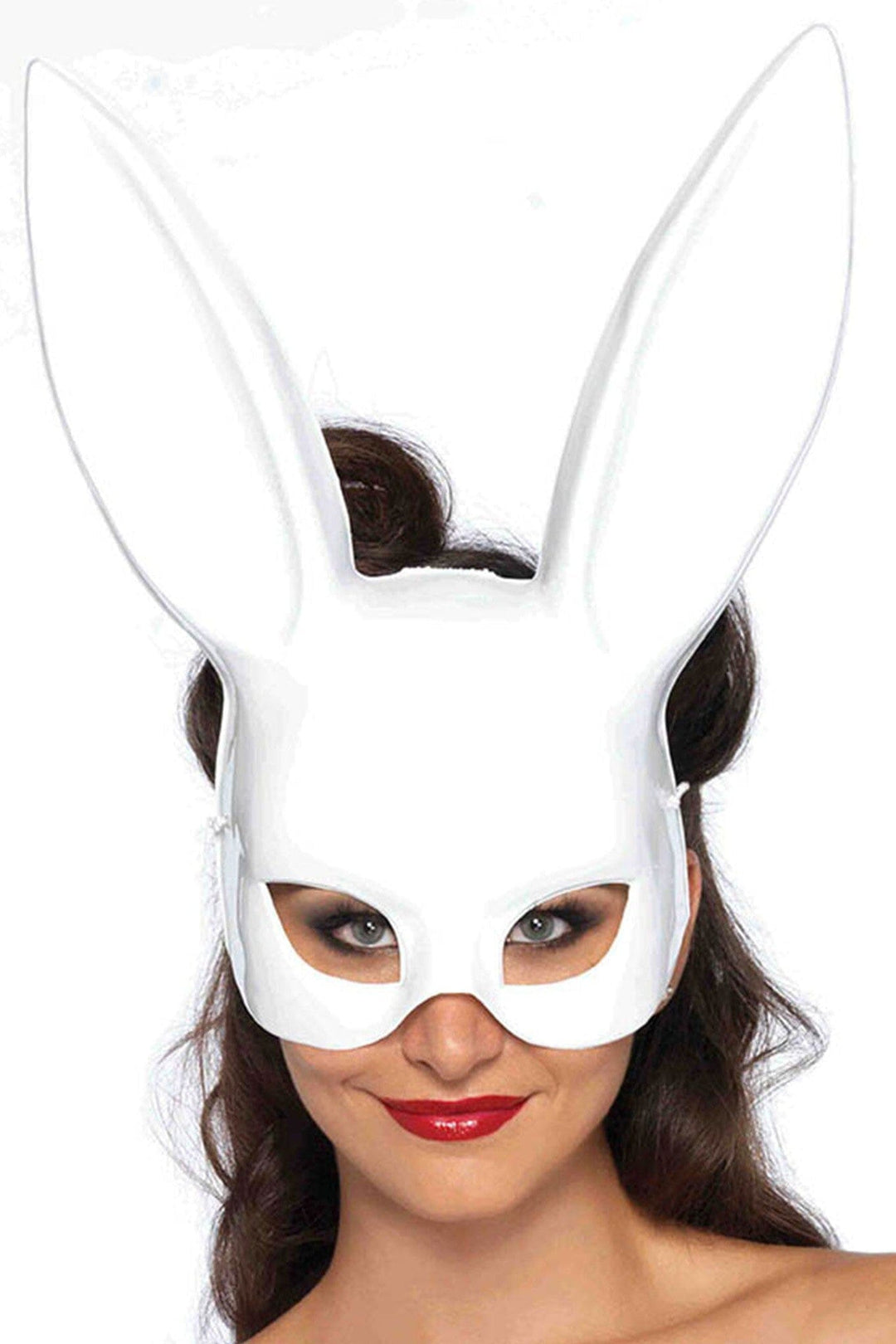 Leg Avenue Masquerade Bondage Bunny Rabbit Mask in White  from SexyShoes.com