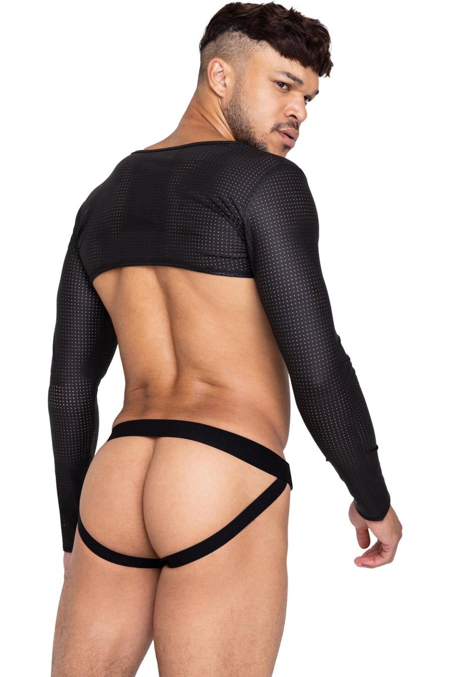 Roma Confidential Master Crop Top in Black 
