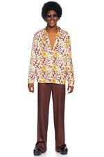 Men's 70s floral shirt