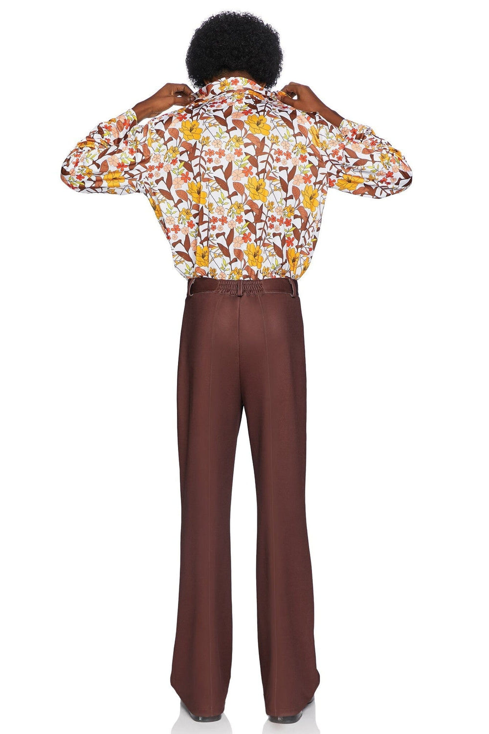 Leg Avenue Men's 70s floral shirt in Multi 