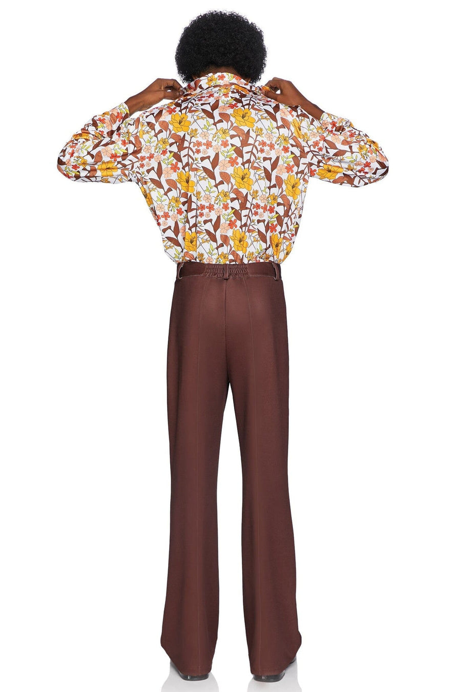 Leg Avenue Men's 70s floral shirt in Multi 