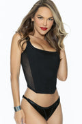 Mesh Boning Corset Top