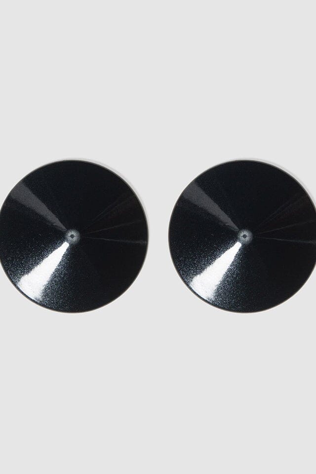 House of Desire Metal Cone Circular Nipple Covers in Black  from SexyShoes.com