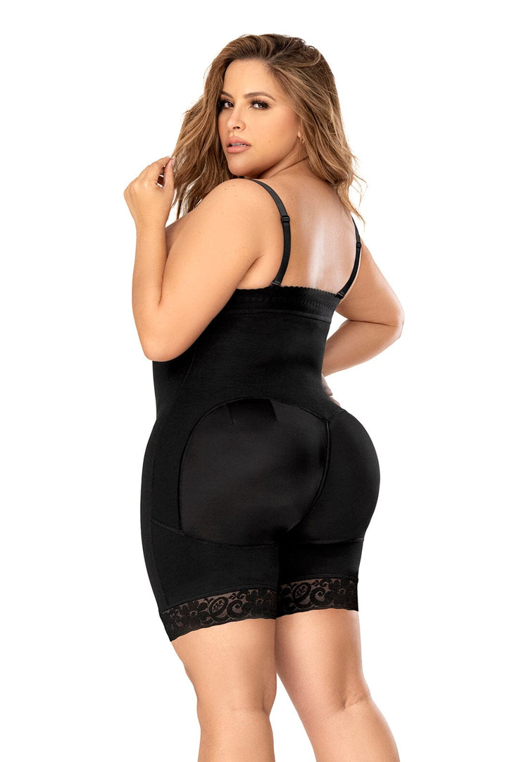 Mid Leg Strapless Zip-Up Shapewear-Mid Thighs + Shorts-SEXYSHOES.COM