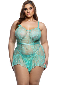 Roma Confidential Midnight Kiss Slip in Green  from SexyShoes.com