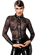 Noirelle Lace Button-up Shirt