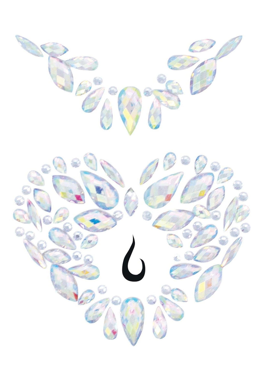 Leg Avenue Novalie Adhesive Body Jewels Sticker in Clear  from SexyShoes.com