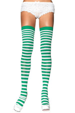 Nylon Striped Stockings