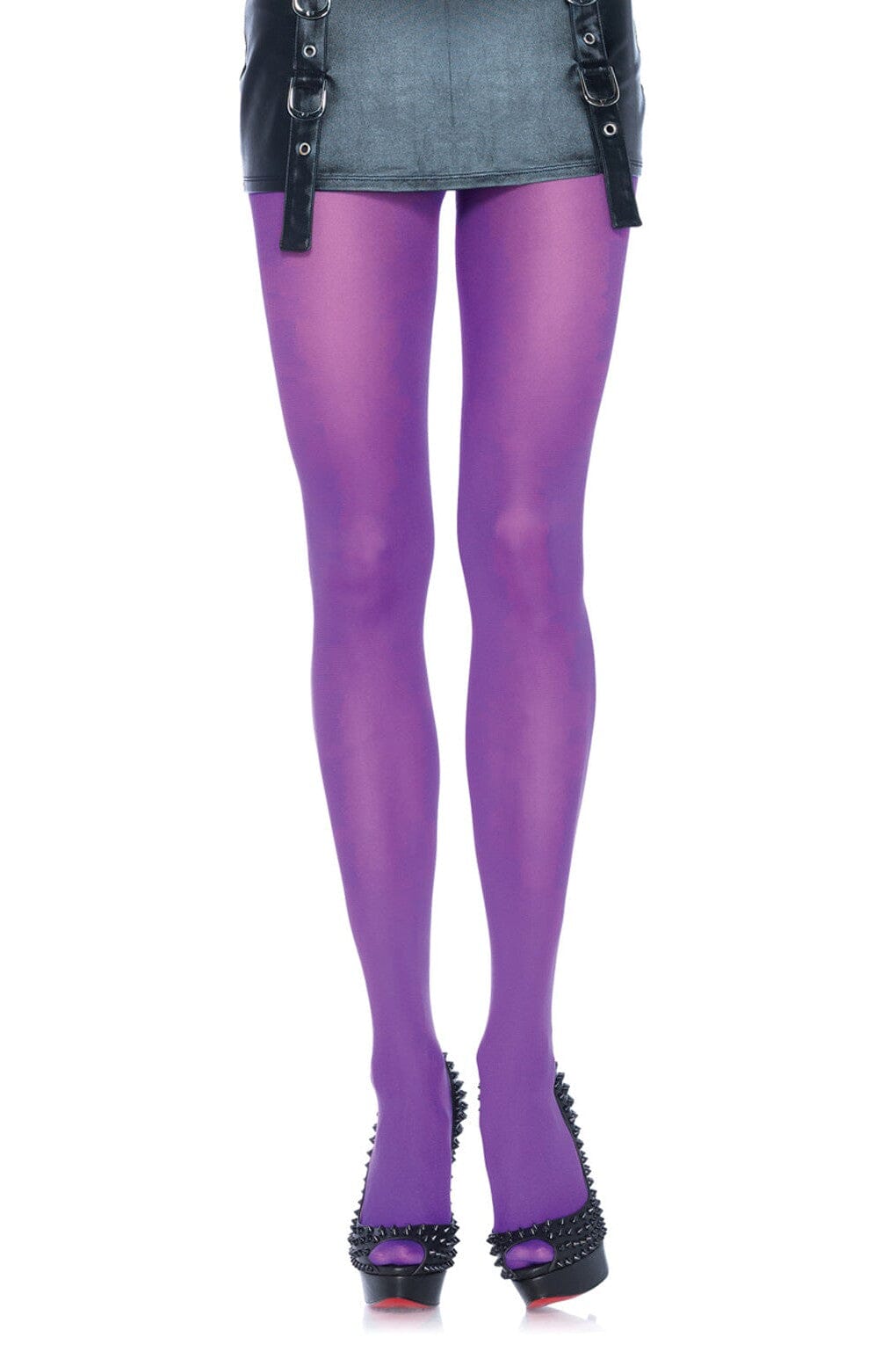 Leg Avenue Nylon Tights in Purple  from SexyShoes.com