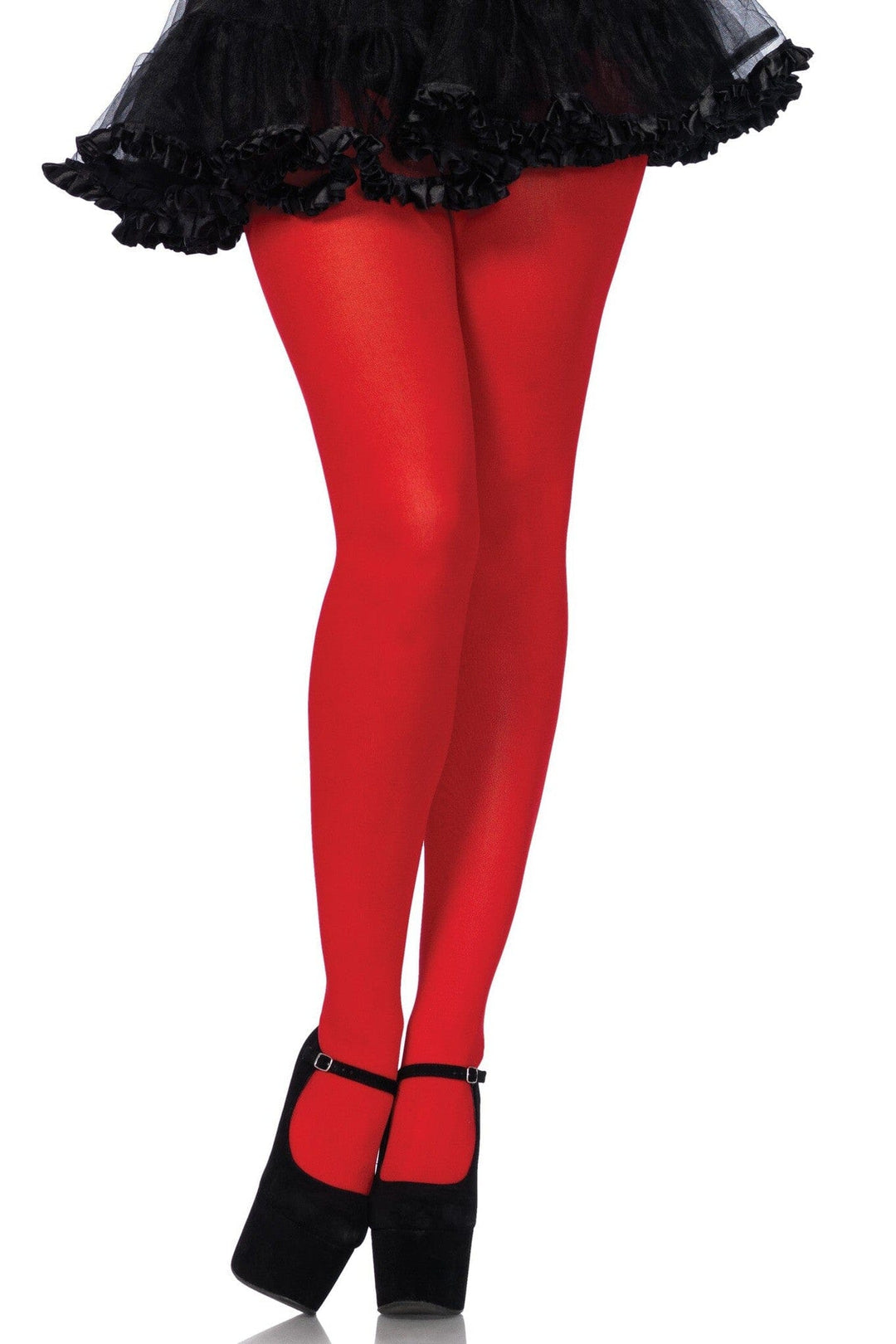 Leg Avenue Nylon Tights in Red  from SexyShoes.com